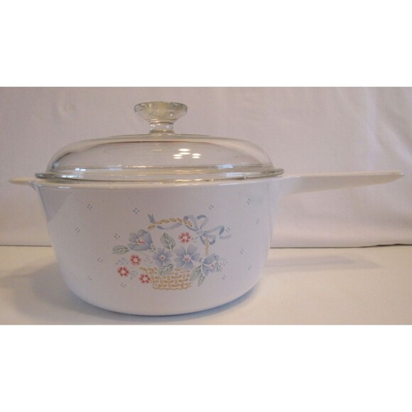 Corningware Other - Corning Ware Country CornFlower 2.5qt Saucepan with Glass Lid